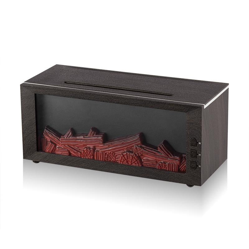 Portable Flame Aroma Diffuser Fireplace Flame Humidifier 300Ml Water Diffuser Essential Oil Diffuser 7-Color Light Remote Timer Mini USB Desktop Air Cooler and Humidifier Quiet Auto Shut-Off Large Room Glass Dome Ultrasonic Hair Dryer with Diffuser and Wa