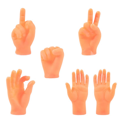 Fun Realistic Little Tiny Finger Hands Novelty Tricky Simulation Palm Kids Adult Petting Cat Toy Party Novelty Toy Game Props