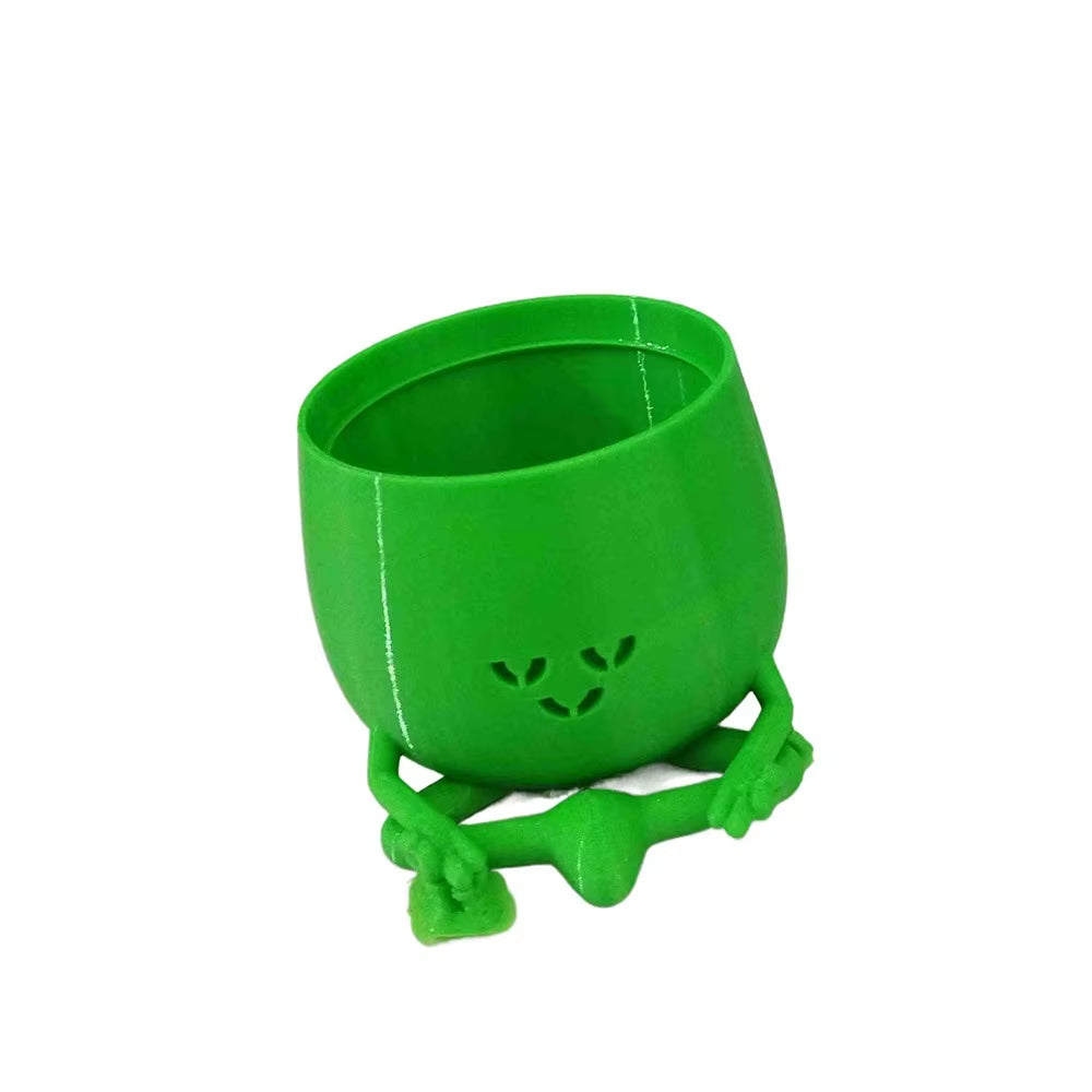 Interesting Resin Flowerpot Thickened Garden Supplies Potted Bonsai Large-Diameter Hydroponic Planter for Home Decoration