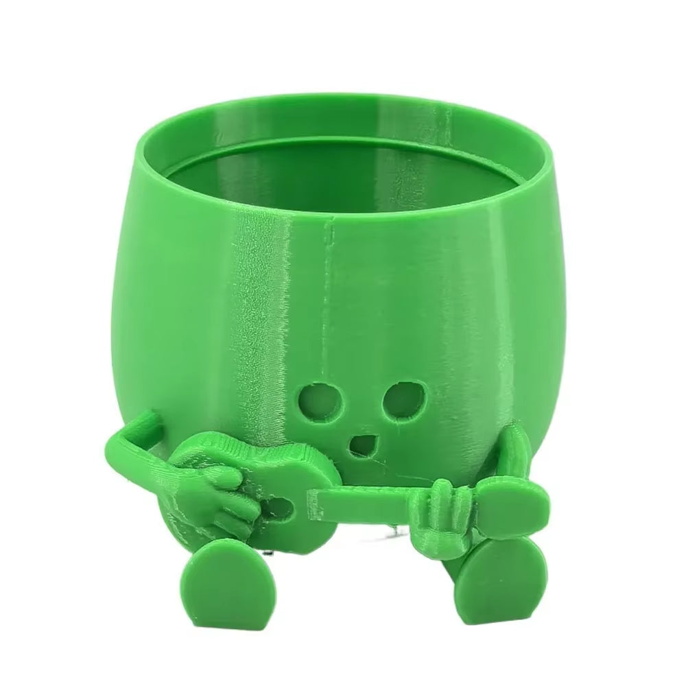 Interesting Resin Flowerpot Thickened Garden Supplies Potted Bonsai Large-Diameter Hydroponic Planter for Home Decoration