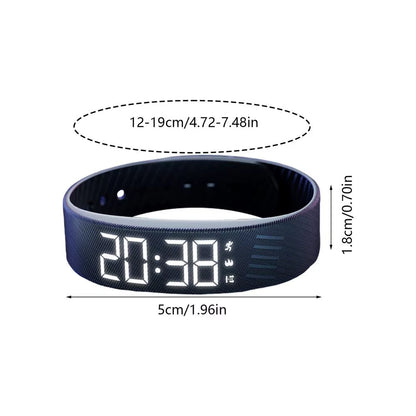 Alarm Watch Alarm Bracelet Digital Watch with Alarm Vibrating Alarm Clock Digital Watch Silent Vibration Wakeup Wristband