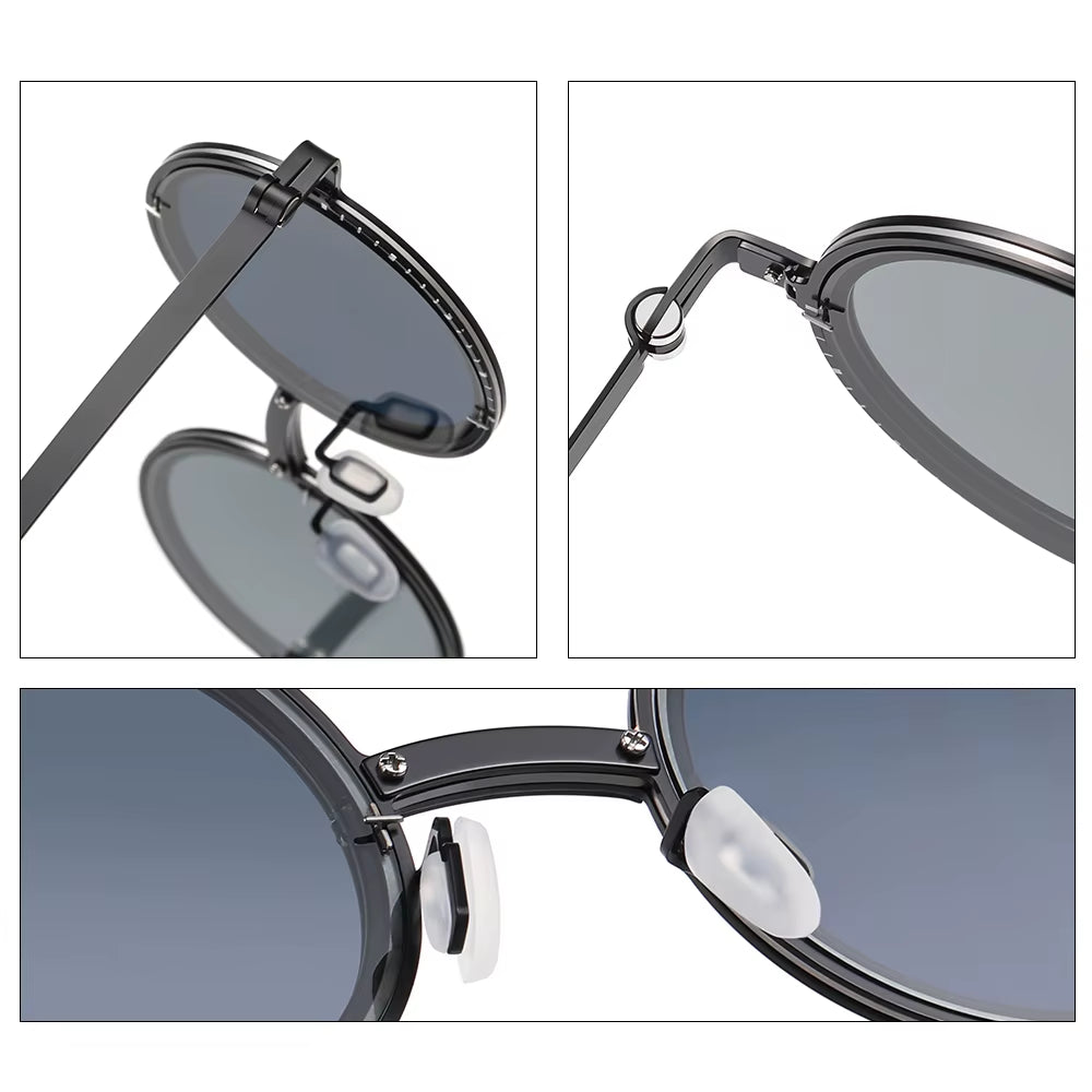 1-9 Gears Adjustable Sunglasses Innovative ND Filter Lenses Custom Polarized Sunglasses for Outdoor and Driving