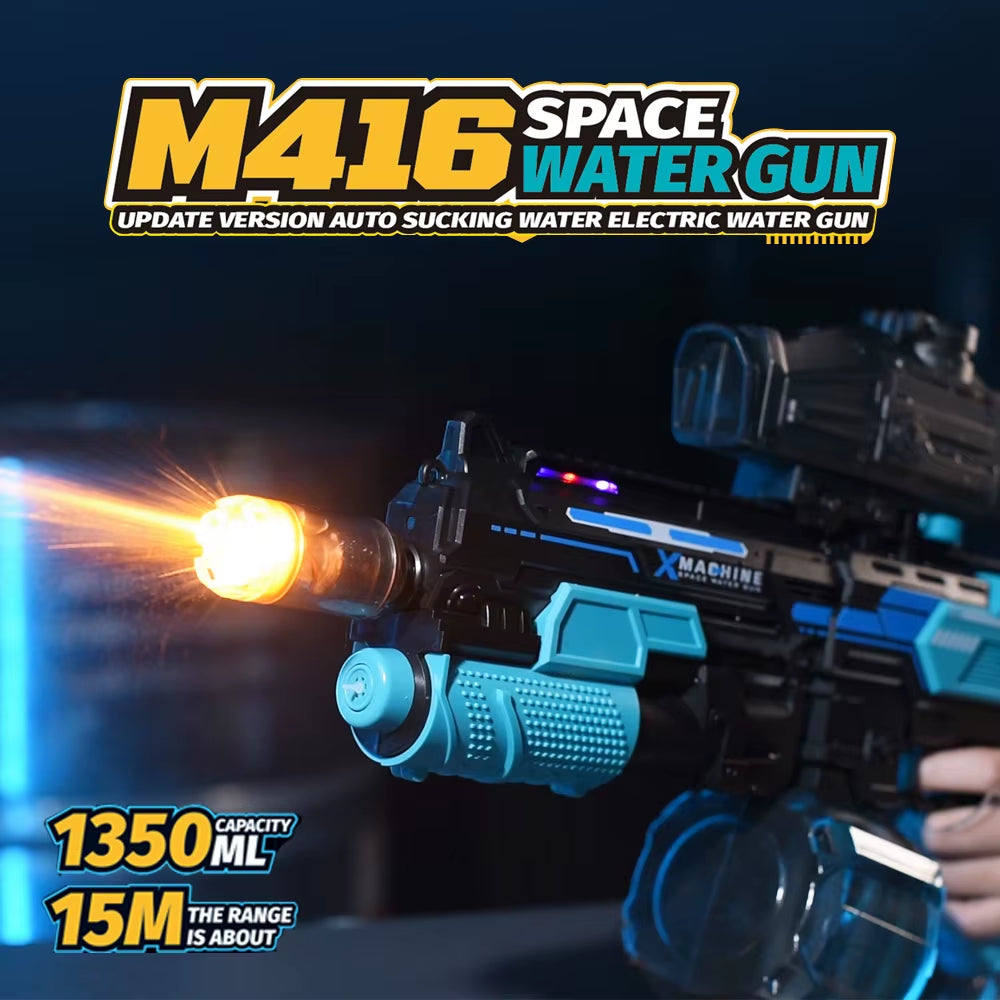 New Fully Automatic Water Suction Electric Water Gun Toy, Large-Capacity Water Tank, Outdoor Children'S Toy That Kids Love
