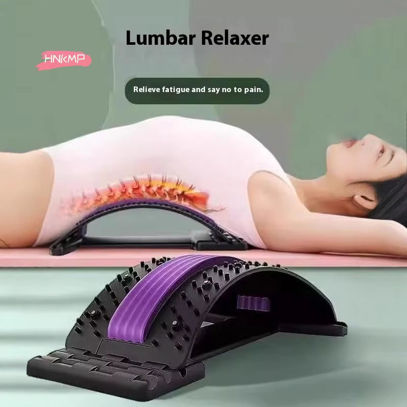 1Pc Magnetic Lumbar Back Soothing Device Spine Stretch Nerve Compression Relief Vertebrae Corrector - Back Pain Relief Therapy
