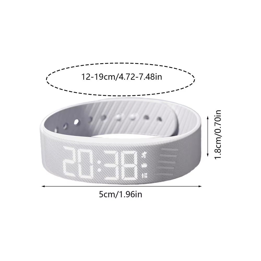 Alarm Watch Alarm Bracelet Digital Watch with Alarm Vibrating Alarm Clock Digital Watch Silent Vibration Wakeup Wristband