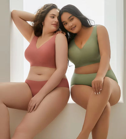 Ultra-Thin Jelly Glue Full Cover Semi-Fixed Bras Large Cup Seamless Gathering Underwear for Women 5XL