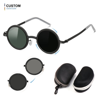 1-9 Gears Adjustable Sunglasses Innovative ND Filter Lenses Custom Polarized Sunglasses for Outdoor and Driving