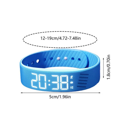 Alarm Watch Alarm Bracelet Digital Watch with Alarm Vibrating Alarm Clock Digital Watch Silent Vibration Wakeup Wristband