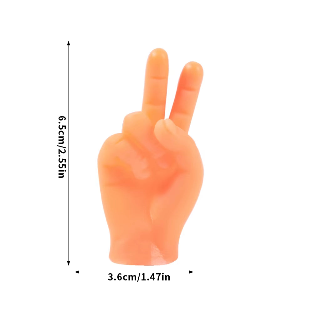 Fun Realistic Little Tiny Finger Hands Novelty Tricky Simulation Palm Kids Adult Petting Cat Toy Party Novelty Toy Game Props