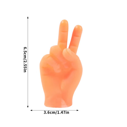 Fun Realistic Little Tiny Finger Hands Novelty Tricky Simulation Palm Kids Adult Petting Cat Toy Party Novelty Toy Game Props