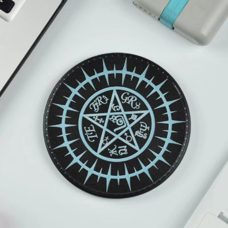 Fast Charging 10W Multifunction Rapid Charger Creative Magic Array Wireless Charger Mobile Phone Universal Emittin Light