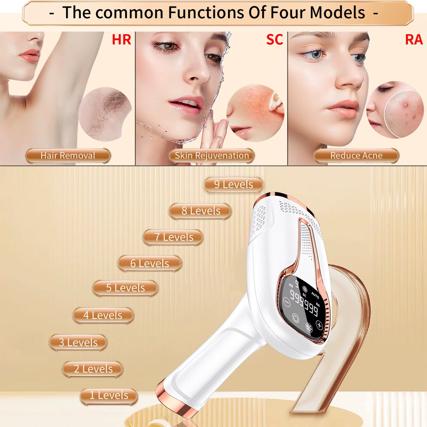 Newest Whole 2025 Use Diode Photon 999999 Portable Facial Body Remover Light Cool Handheld Painless Ipl Hair Removal Ice Laser