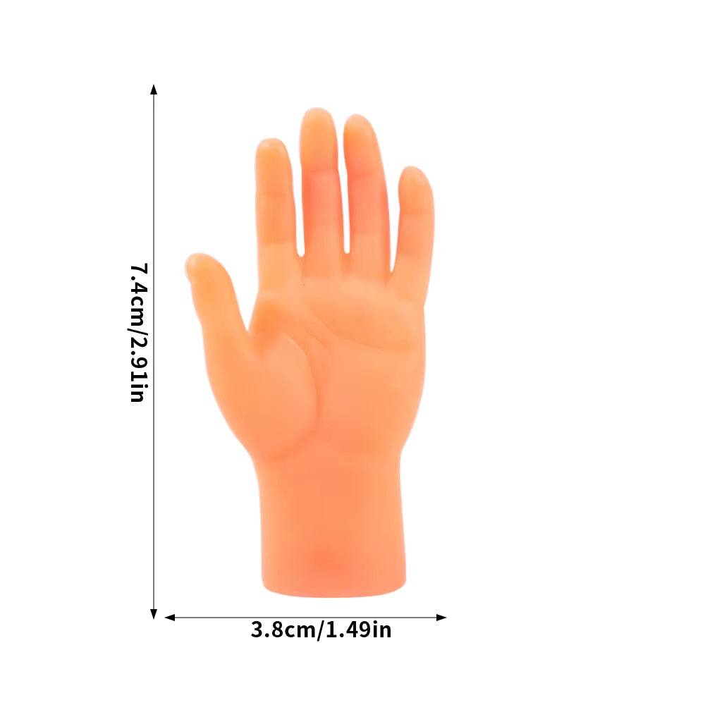 Fun Realistic Little Tiny Finger Hands Novelty Tricky Simulation Palm Kids Adult Petting Cat Toy Party Novelty Toy Game Props